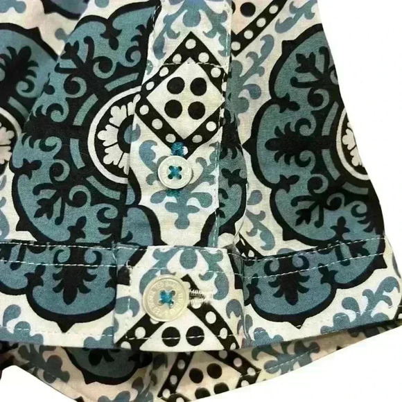 Ted Baker London Women’s Short Sleeve Button Down Blouse Size 2 (XS) Cotton - Picture 4 of 8